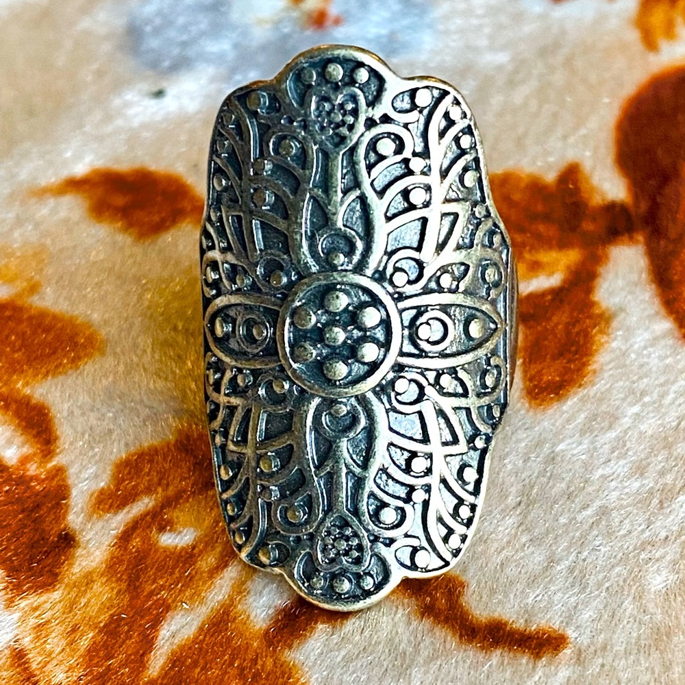 Silver Statement Ring - image 3